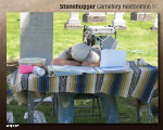 cemetery restoration is hard work
