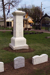 Schuyler Colfax monument after restoration