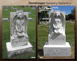 entire cemetery restored