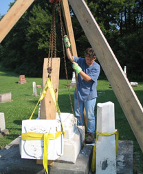 multi-piece monument renovation