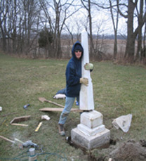 Pioneer cemetery restoration